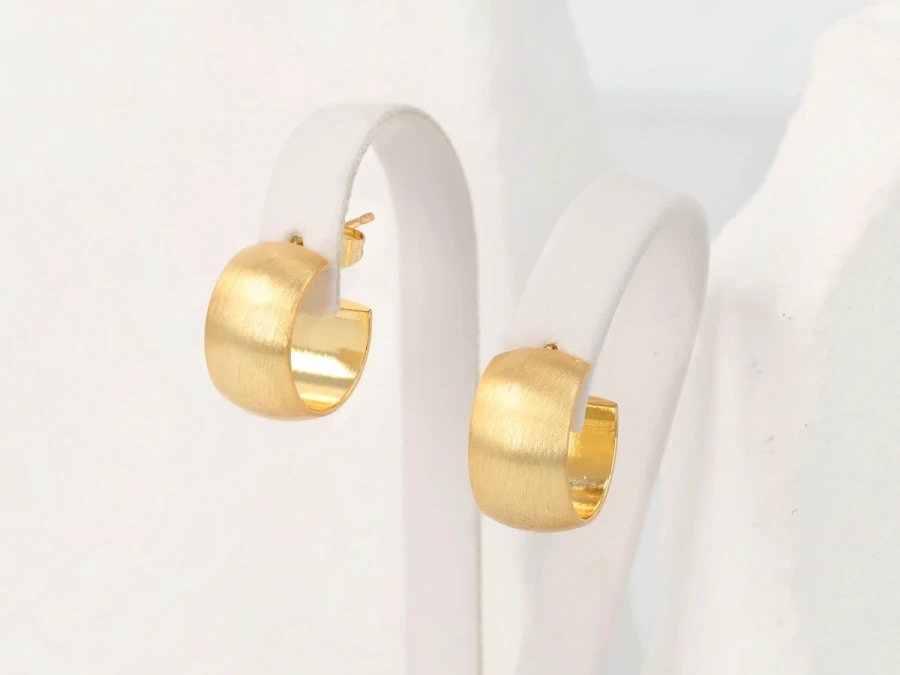 Kolczyki kółeczka matowe