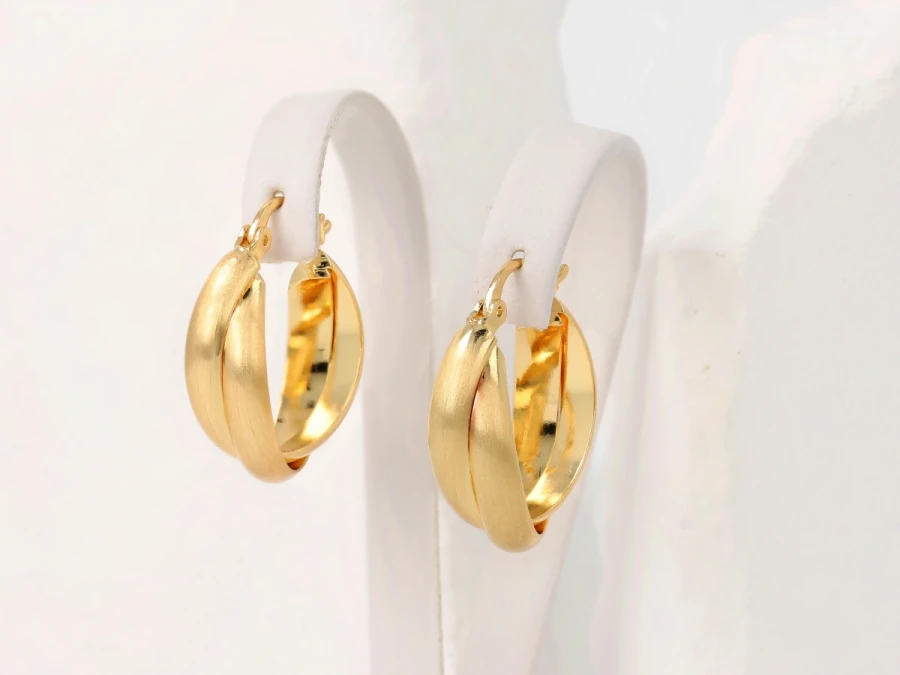 Kolczyki koła plecione