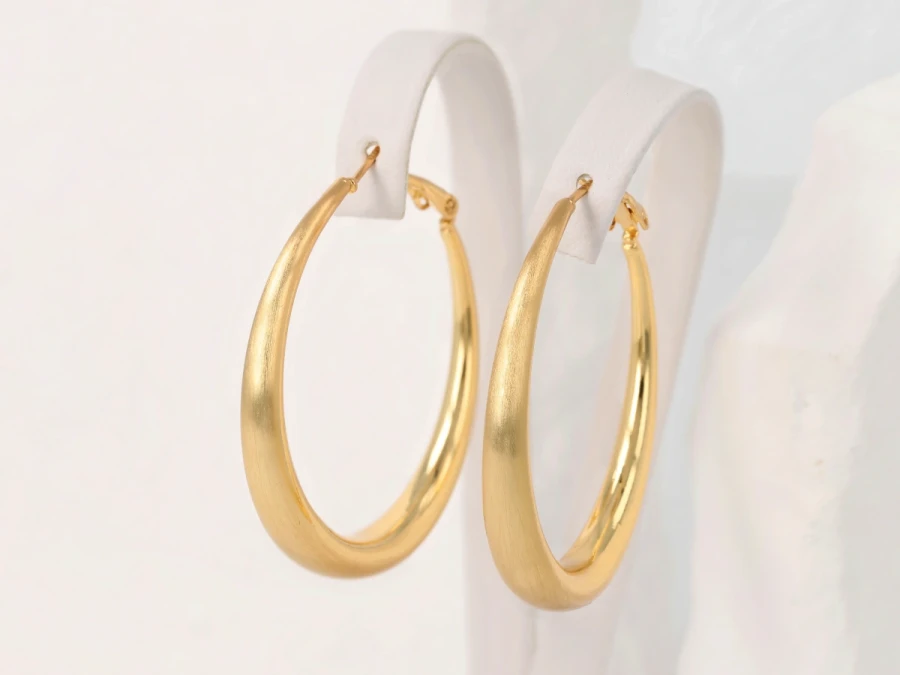 Kolczyki matowe koła