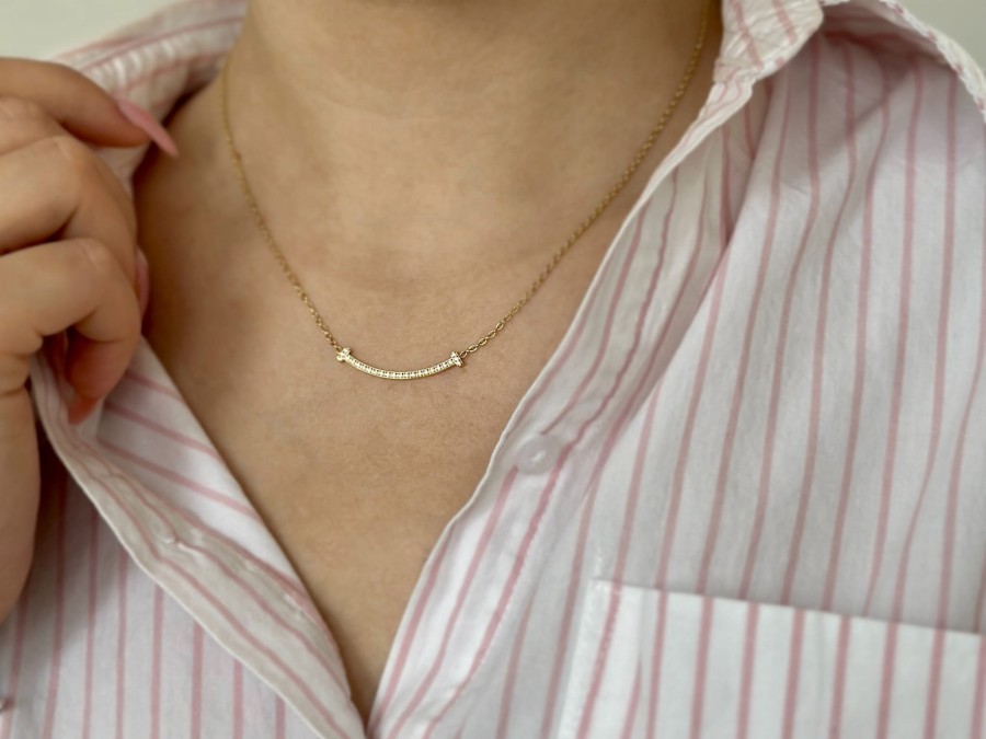 Naszyjnik pałąk kryształki