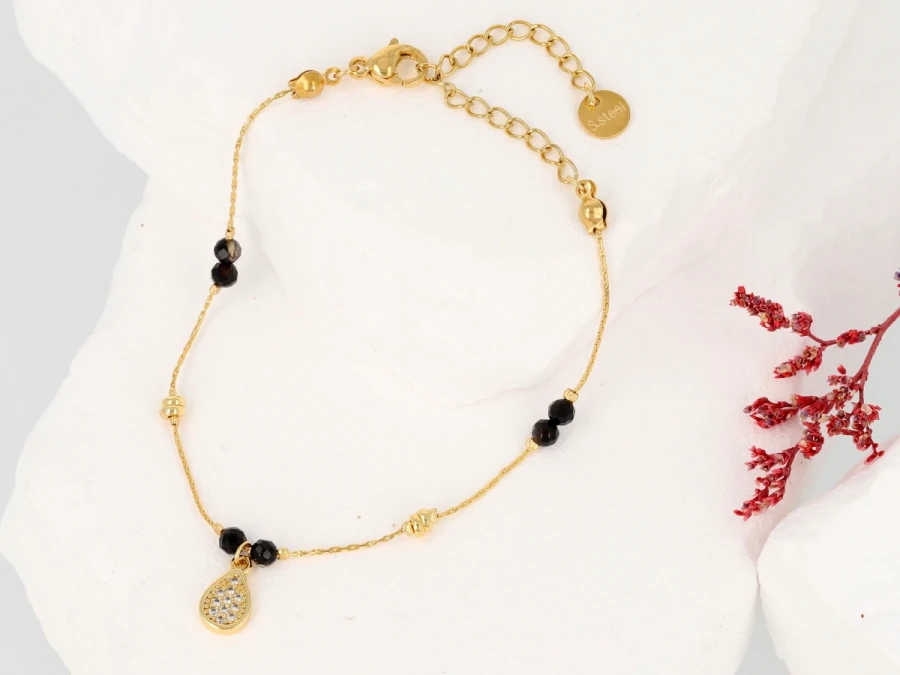 Bransoleta kryształki  łezka I