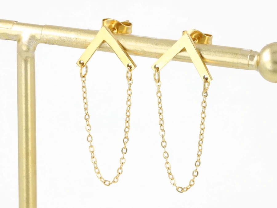 Kolczyki łańcuszek