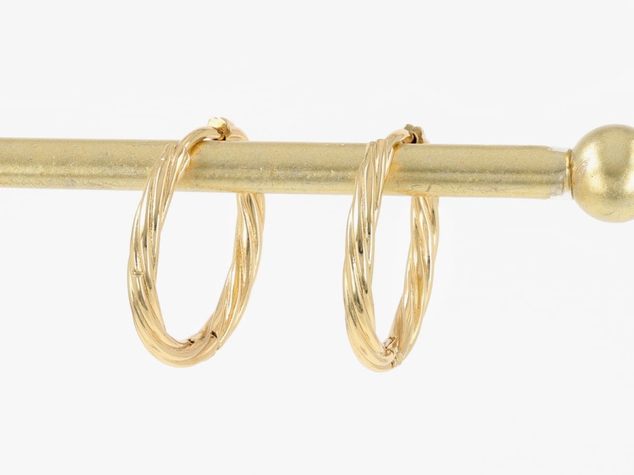 Kolczyki kółka skręcane 2,5 cm