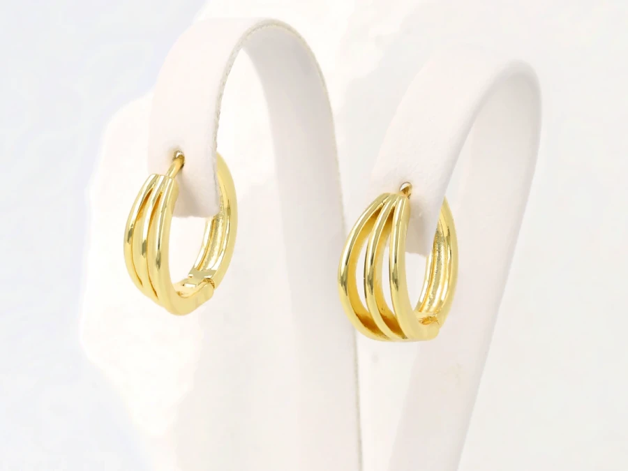 Kolczyki potrójne kółeczka