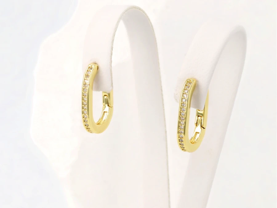 Kolczyki rzędowe kryształki