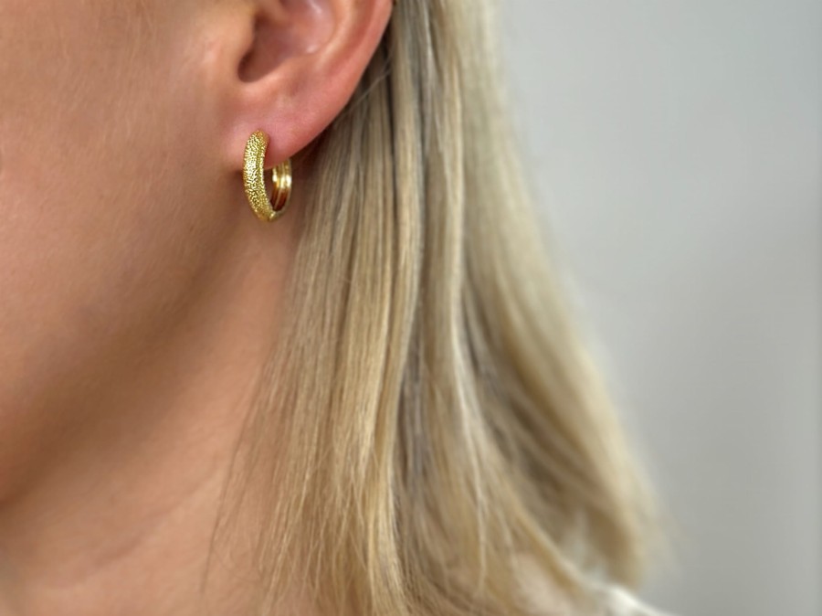 Kolczyki kółka wzór