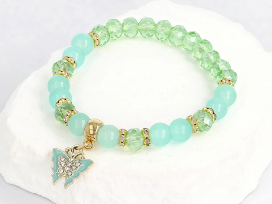 Bransoleta kulki z motylem