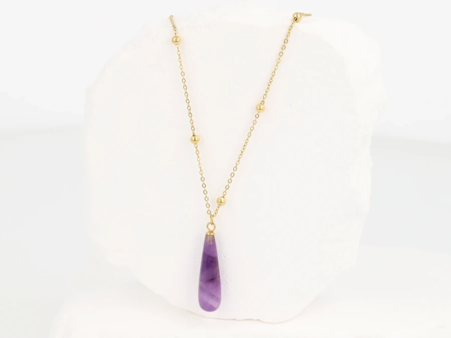 Naszyjnik z ametystem