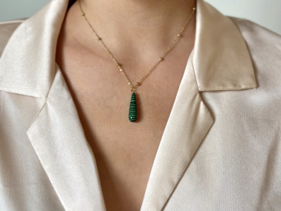Naszyjnik z malachitem