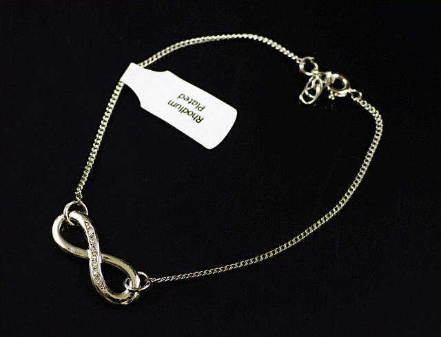 Bransoleta infinity cyrkonie