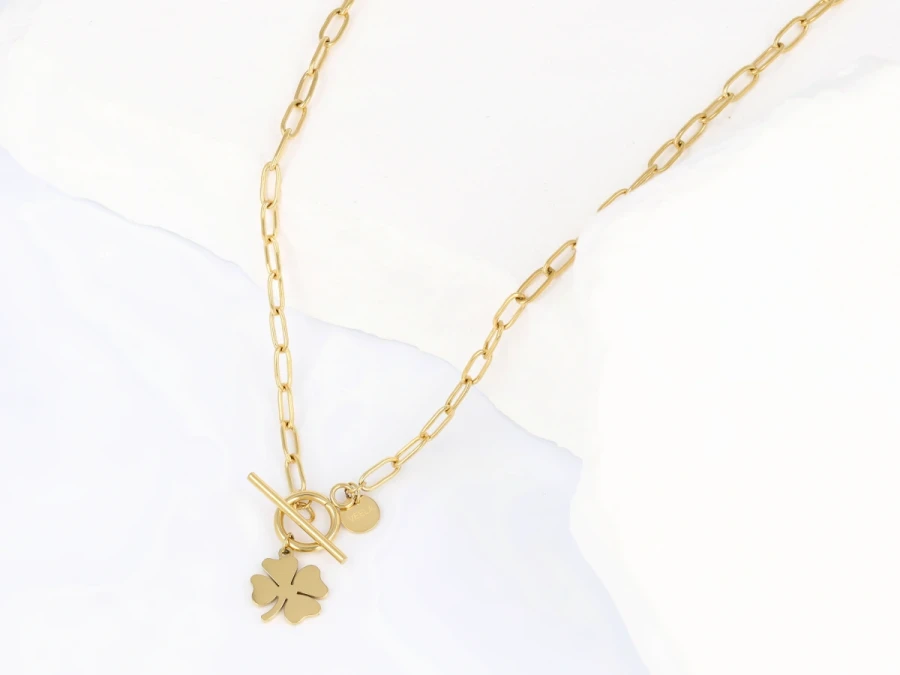 Naszyjnik ogniwka koniczyna