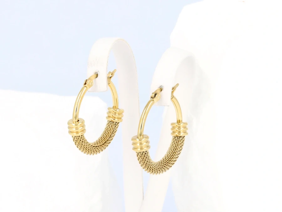 Kolczyki koła siatka