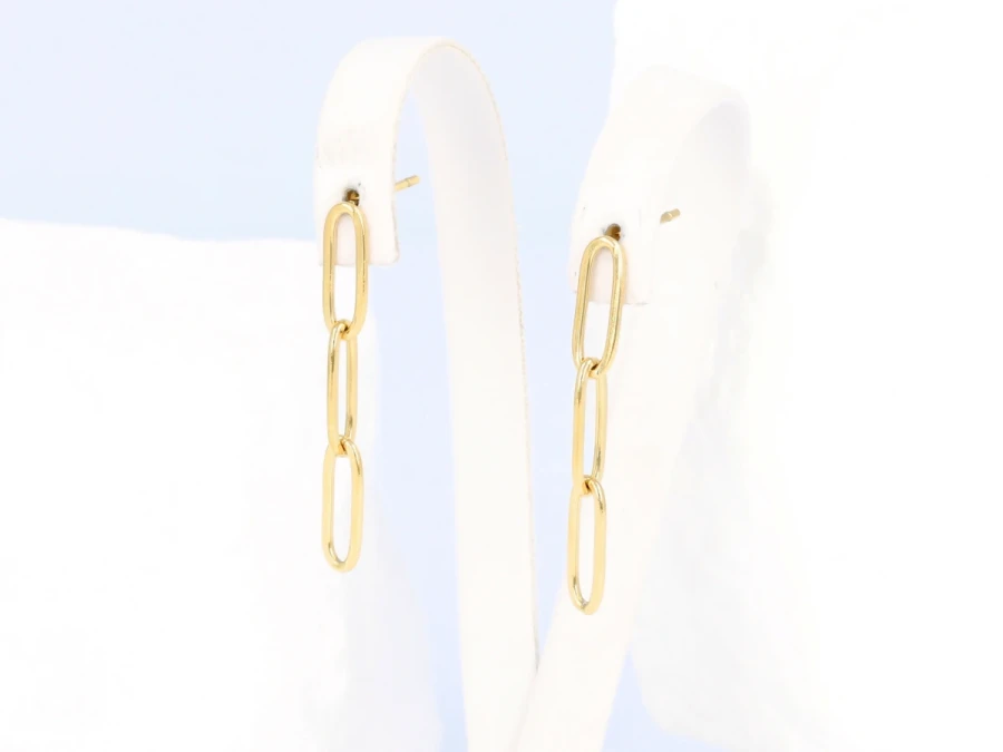 Kolczyki gładkie ogniwka