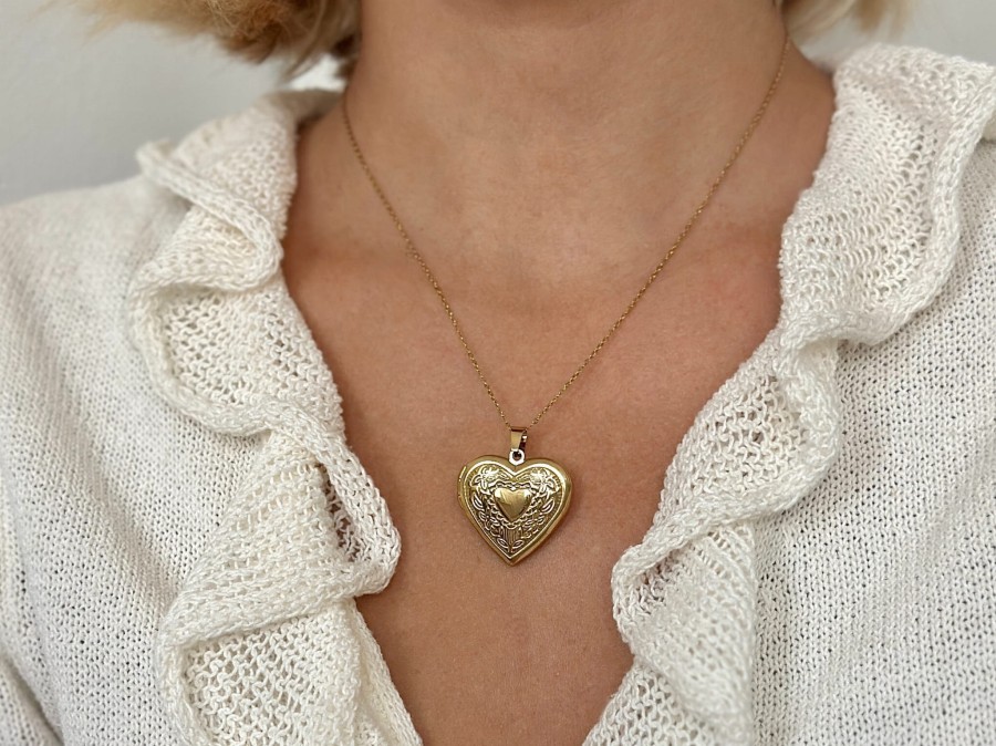 Naszyjnik serce otwierane