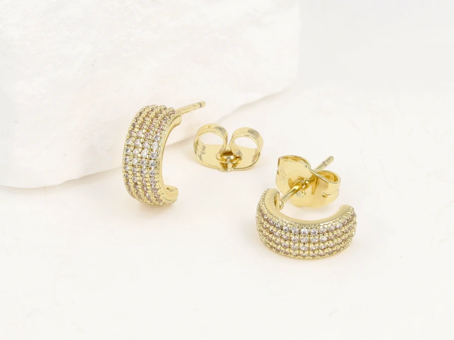 Kolczyki połówki kółek