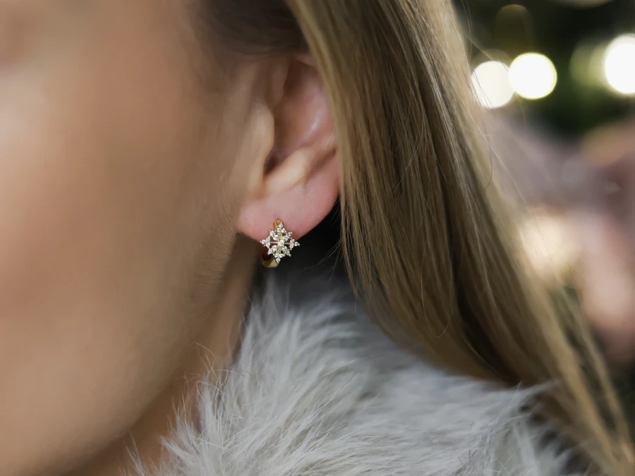 Kolczyki śnieżynki