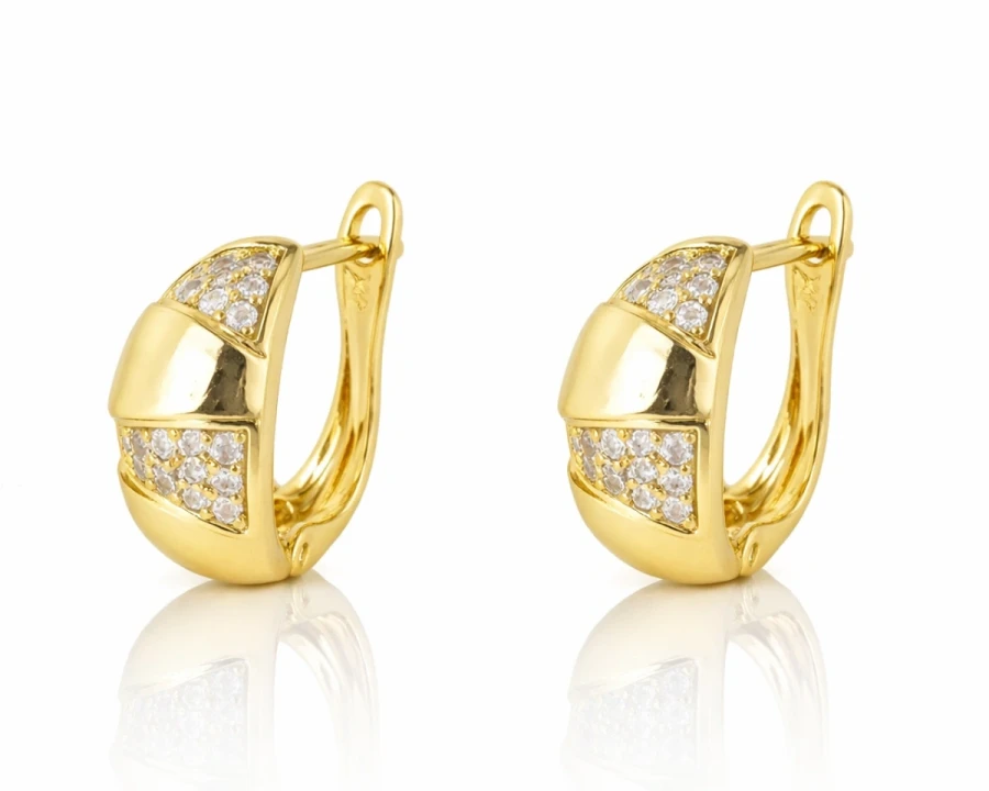 Kolczyki łezki z cyrkoniami