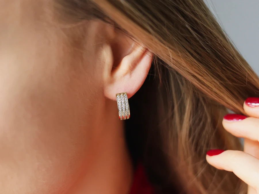 Kolczyki koła rzędowe