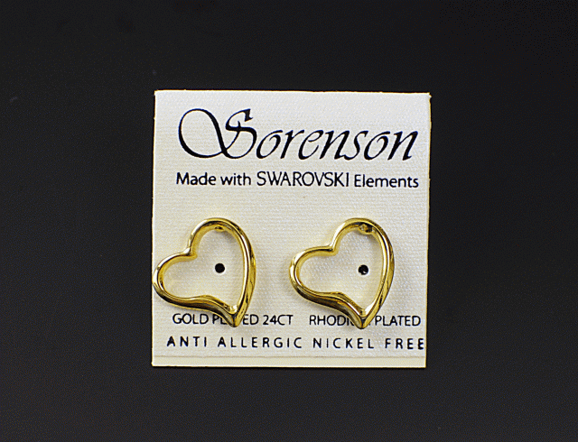 Kolczyki puste serca