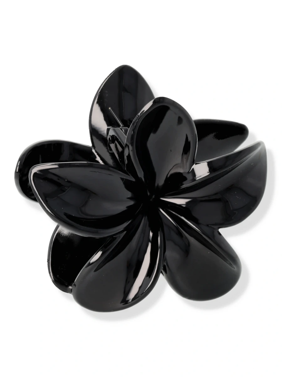 Spinka klamra czarna orchidea