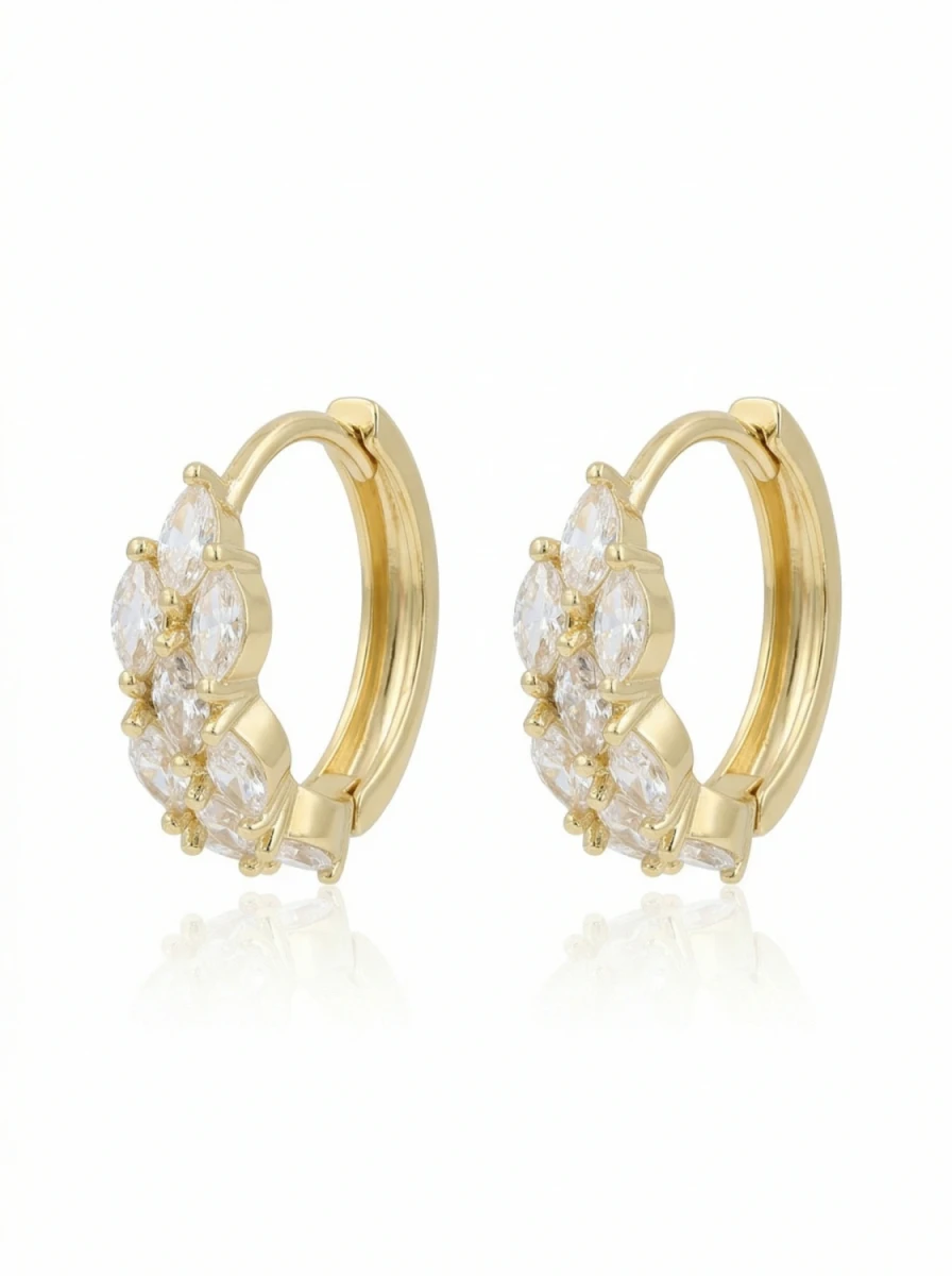 Kolczyki kwiat świetlistej kompozycji