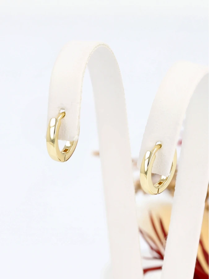 Kolczyki klasyczna złota obręcz