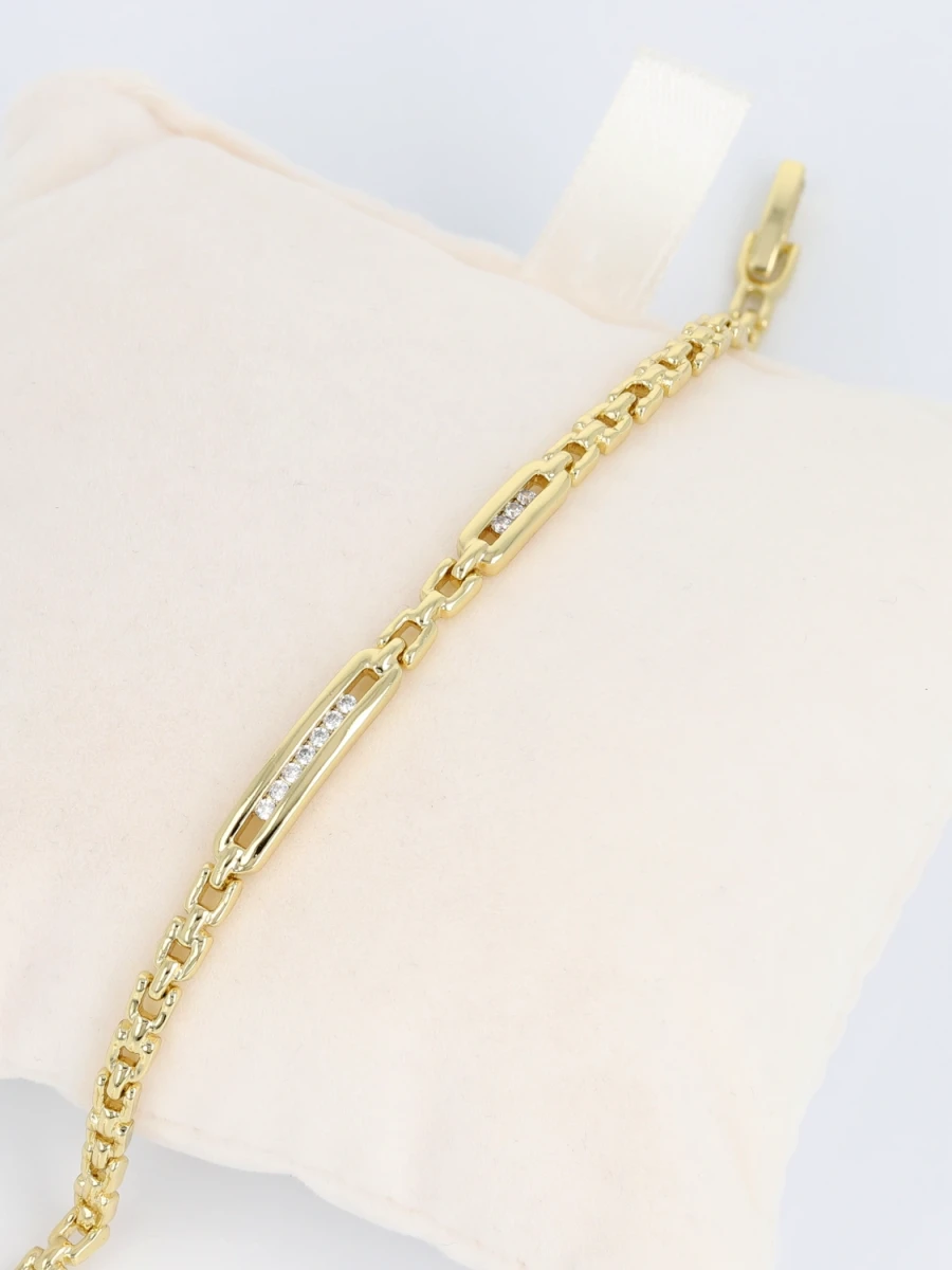 Bransoleta złocona subtelna linia blasku