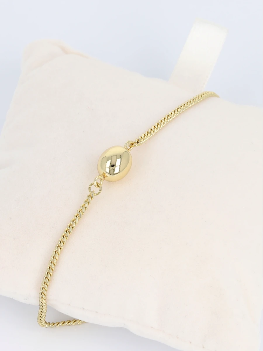 Bransoleta złocona minimalistyczna harmonia formy