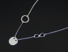 Naszyjnik ring koło infinity