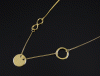 Naszyjnik ring koło infinity