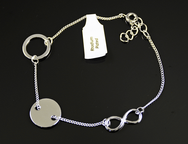 Bransoleta ring koło infinity