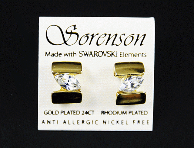 Kolczyki z kryształem