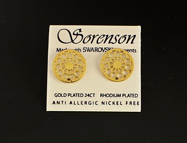 Kolczyki ażur koło