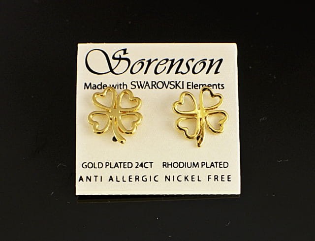 Kolczyki ażur koniczyna