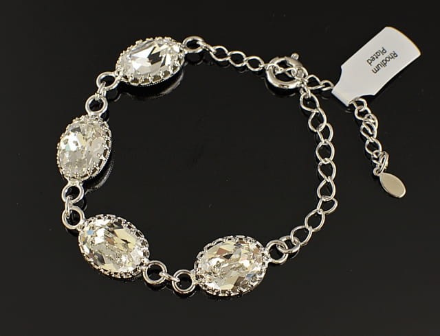 Bransoleta kryształ elipsy