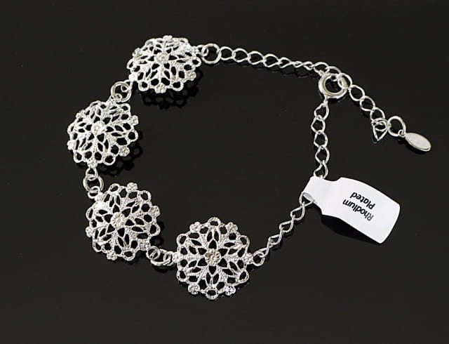 Bransoleta ażurowy kwiat