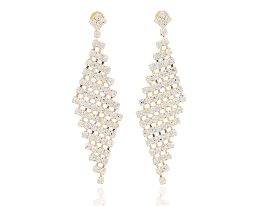 Kolczyki romby duże