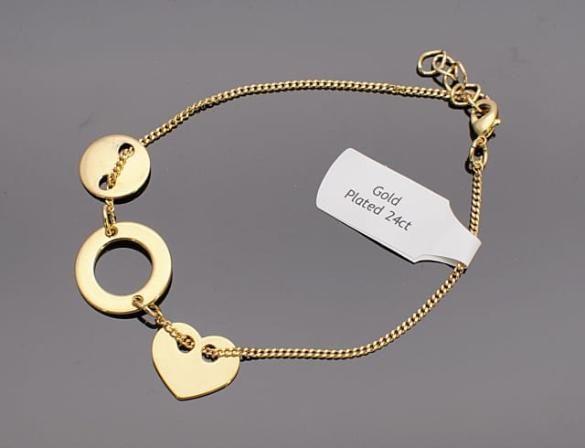 Bransoleta serce ring pastylka