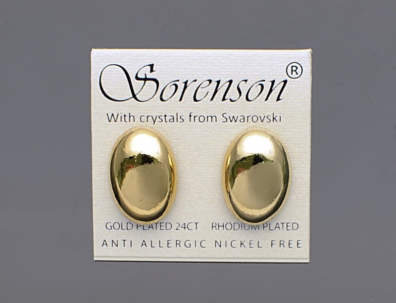 Kolczyki elipsa sztyft