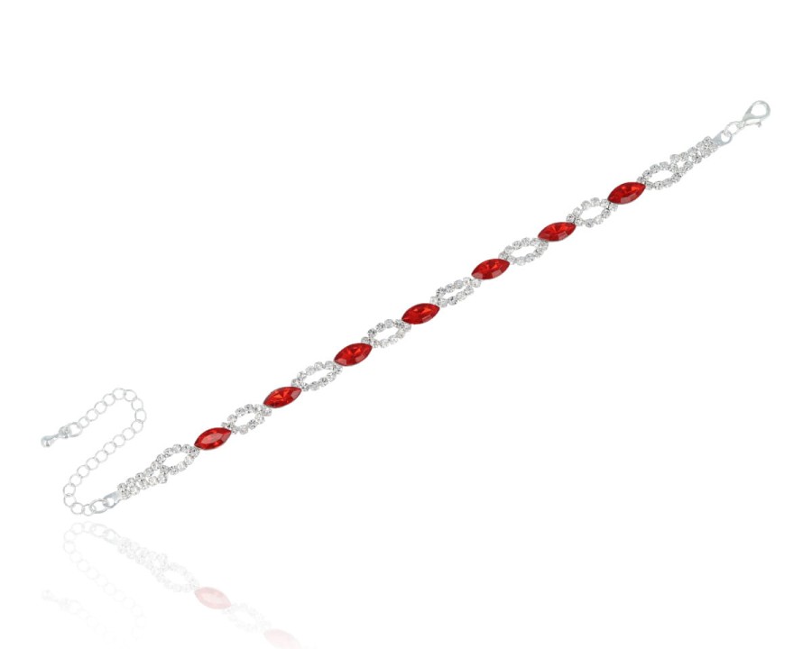 Bransoleta kryształ łezka