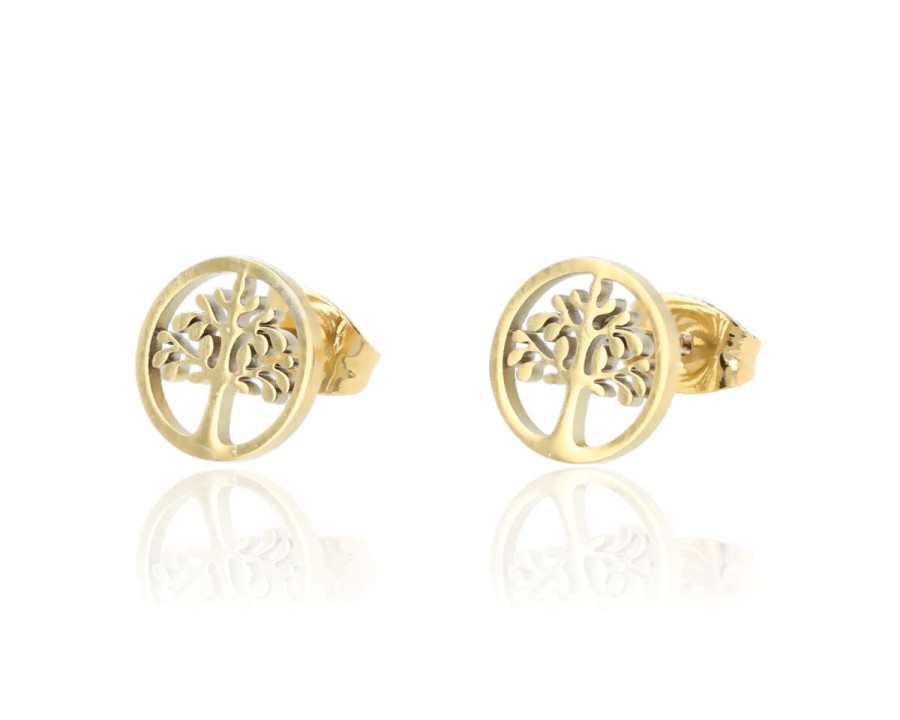 Kolczyki drzewo w kole