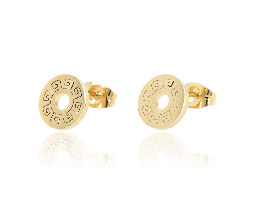 Kolczyki ringi grawer