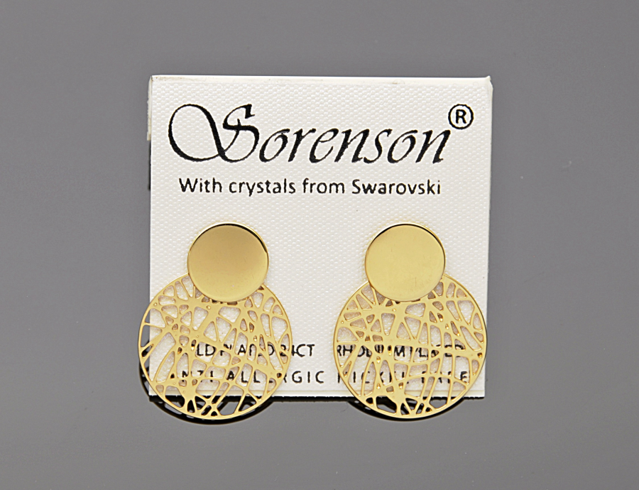 Kolczyki ażurowe koło