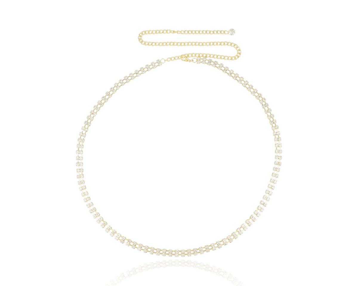 Pasek 2 rzędy średnia cyrkonia