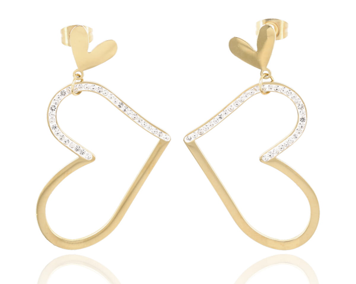 Kolczyki duże serca