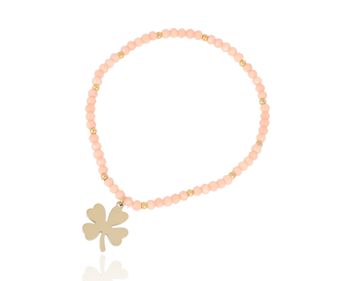 Bransoleta szlifowana z koniczyną